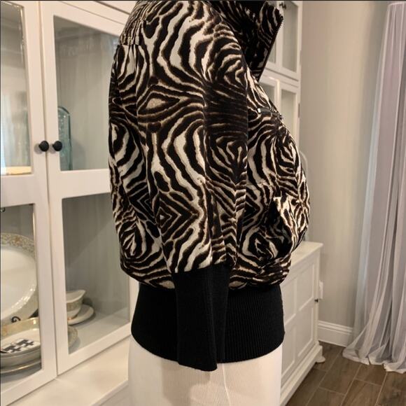 Alberto Makali Zip-Front Silk Jacket Sz Med - Picture 3 of 6